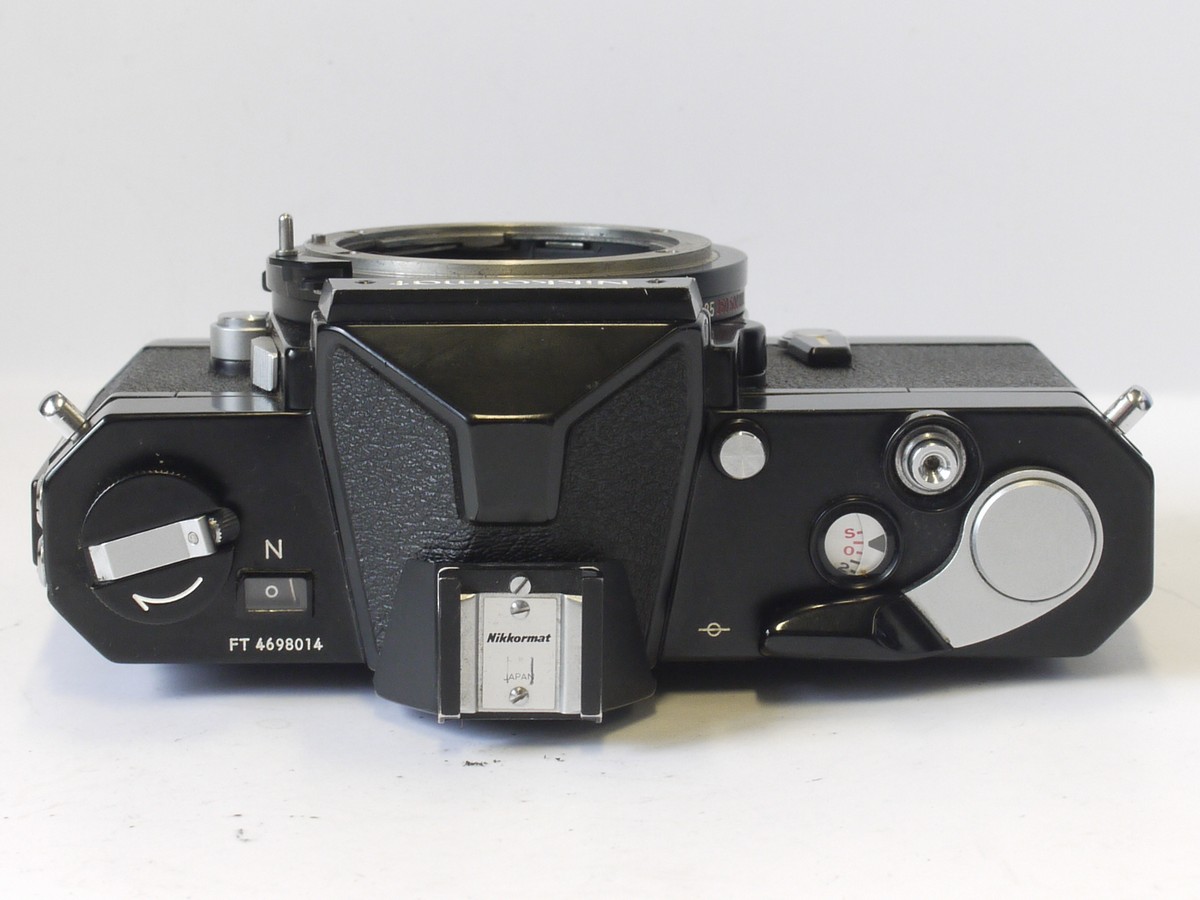 mwclassiccameras-20230420-161 Nikon Nikkormat FTN BLACK paint 35mm SLR body + Original Instructions & ER case