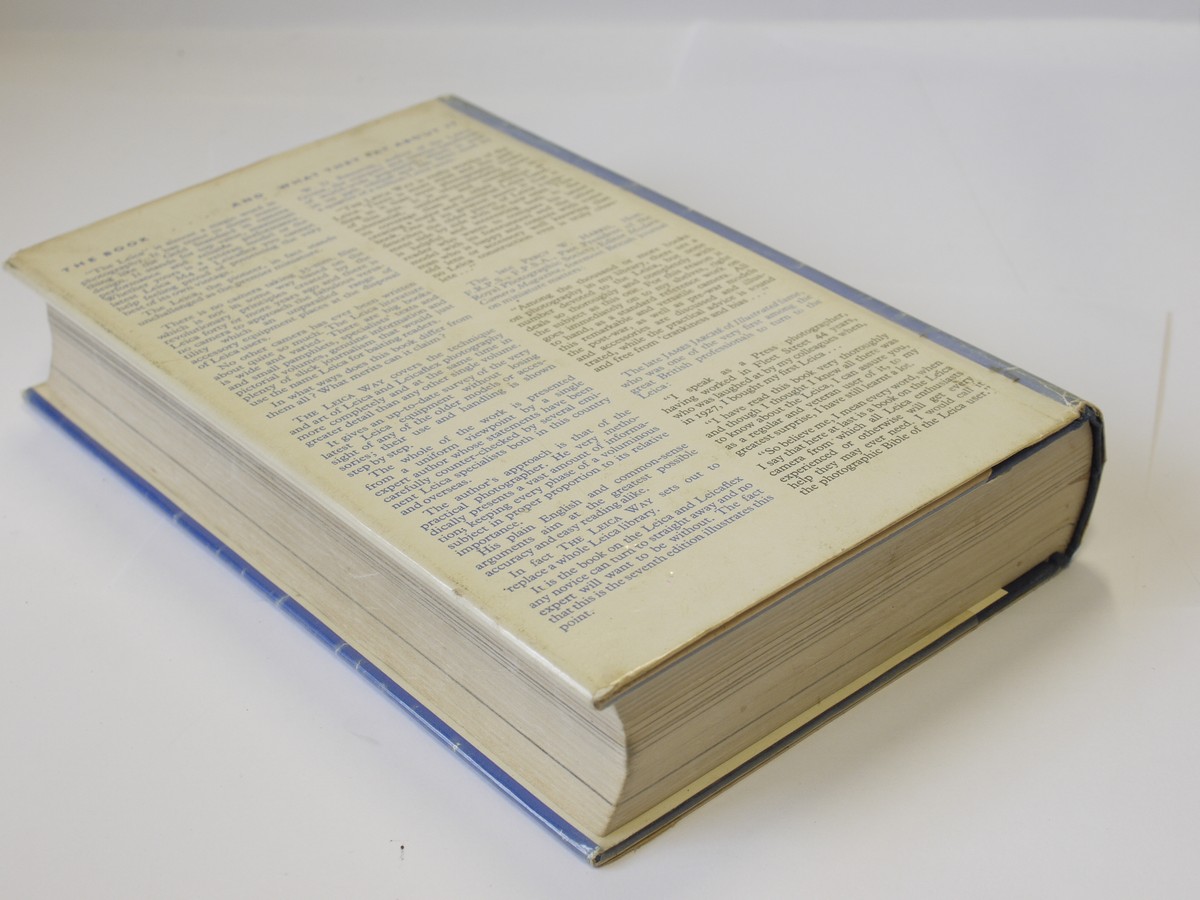 mwclassiccameras-20230428-308 The Leica & Leicaflex Way, book by Andrew Matheson c1969. Hardboound with dust cover. 495 pages in English