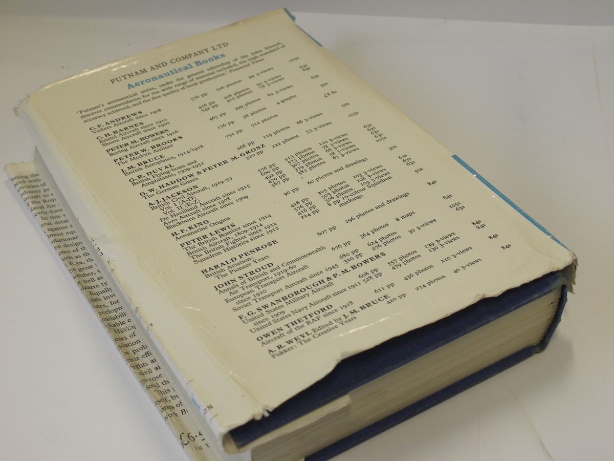 mwclassiccameras-20230428-341 British Aviation - The Great War & Armistice, book by Harald Penrose c1969. Hardbound, with dust cover. 620 pages in English
