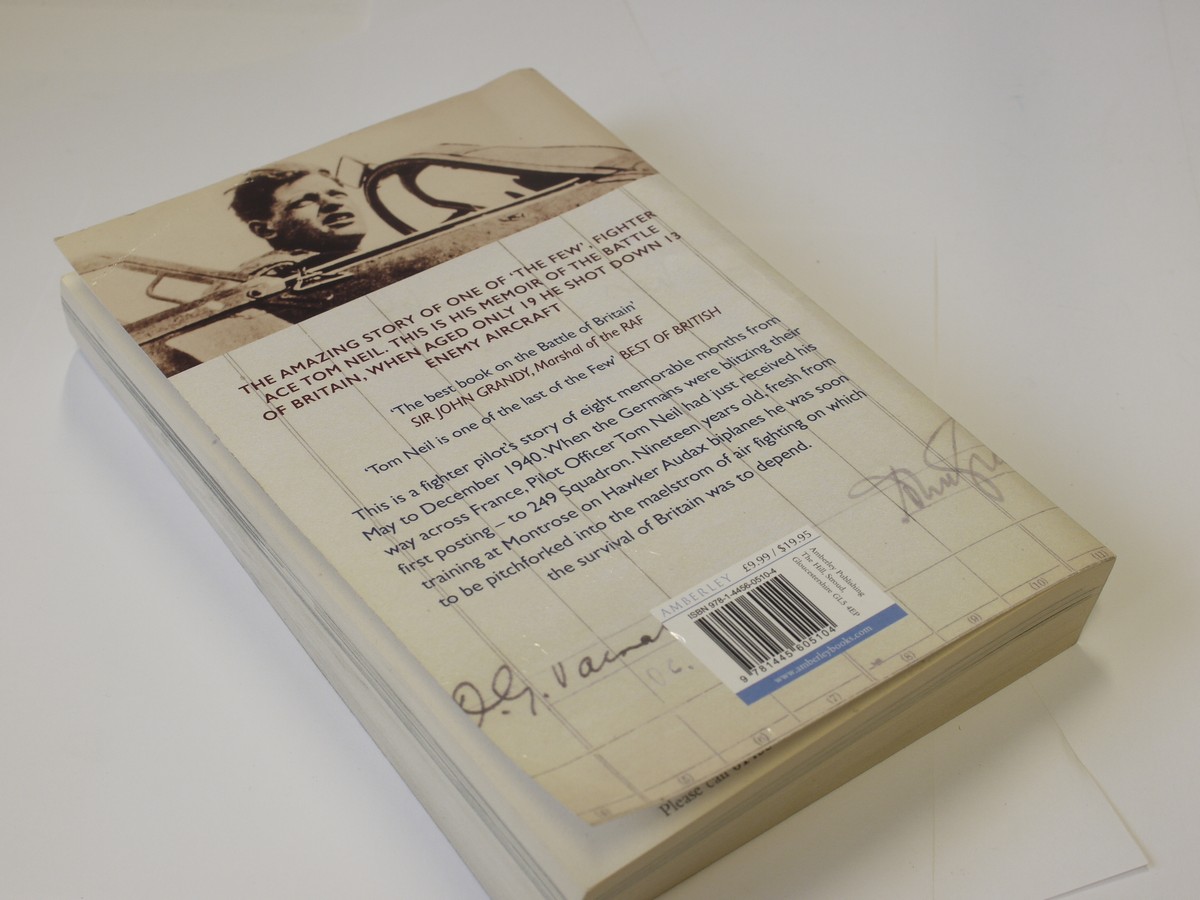 mwclassiccameras-20230428-352 Gun Button to Fire - A Hurrican Pilot's Dramatic Story of the Battlle of Britain, book by Tom Neil c2011. Softbound. 270 pages in English