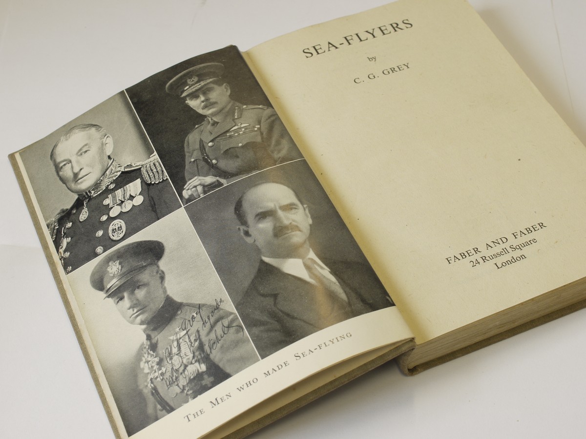 mwclassiccameras-20230505-11 Sea Flyers book by C.G. Grey. Hardbound c1942. 256 pages in English