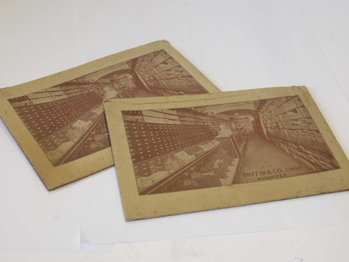 mwclassiccameras-20230526-334 Duffin & Co Winnipeg Film Walets - Set of Two card wallets for negatives