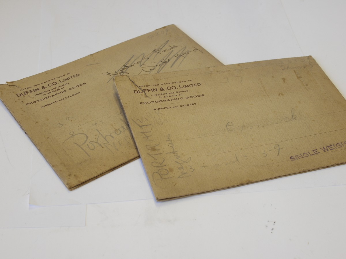 mwclassiccameras-20230526-336 Duffin & Co Winnipeg Film Walets - Set of Two card wallets for negatives