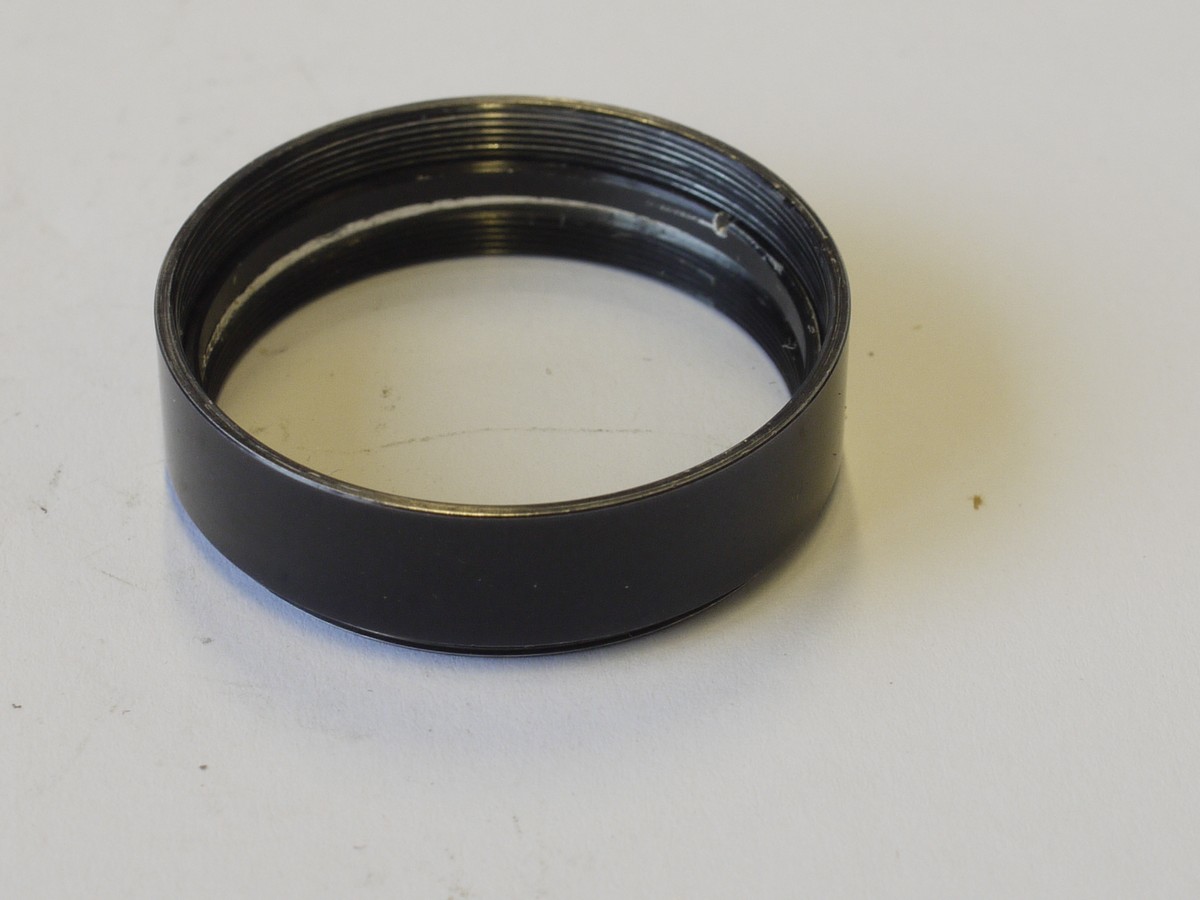 mwclassiccameras-20230602-230 Cooke & Perkins 34mm crew-in combined Lens hood/Clear filter. Can be used for the Leitz 50/2. Summar L39 lens. UNCOMMON