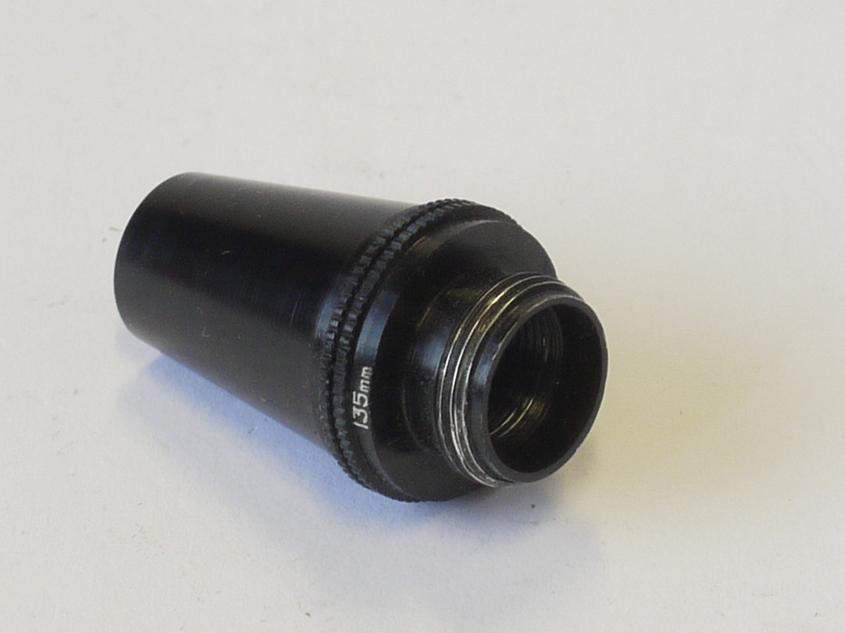 mwclassiccameras-20230602-242 Corfield 135mm screw-in Eyepiece finder for use with Perifex Leica Copy + makers Box