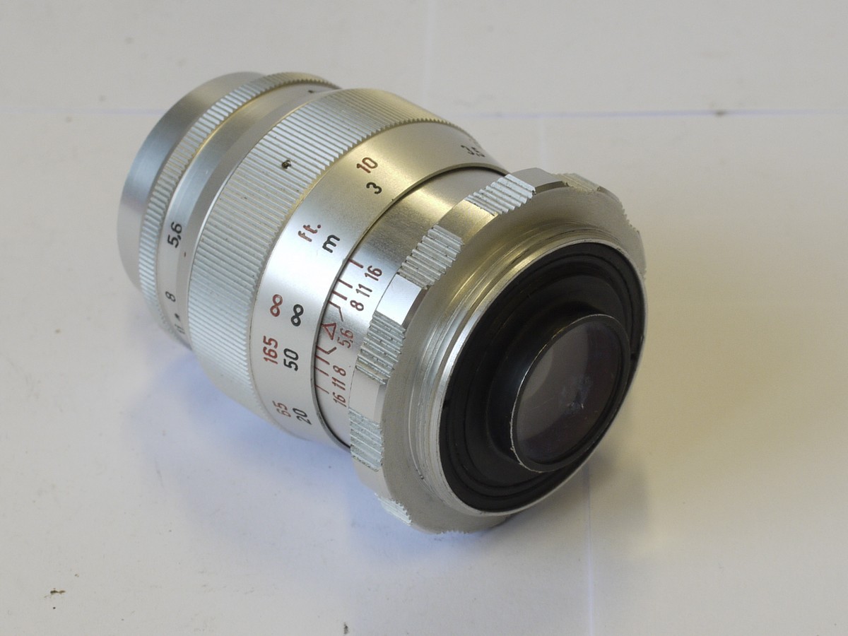 mwclassiccameras-20230602-426 Roeschlein 13.5cm f5.6 Telenar coated L39 Paxette lens (same mount as Leica but not same flange to film distance
