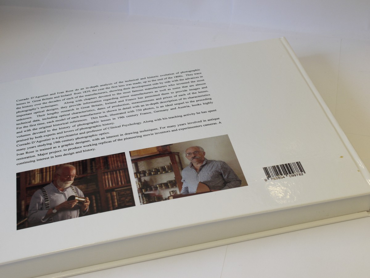 mwclassiccameras-20230609-153 Dallmeyer, Grubb, Ross, Taylor Taylor Hobson, Thornwaite & Wood - Photographic lenses in 19th Century Great Britain & Ireland, book by Corrado D-Agostini & Ivan Rose. Large Hardbound. 374 pages in English. UNCOMMON