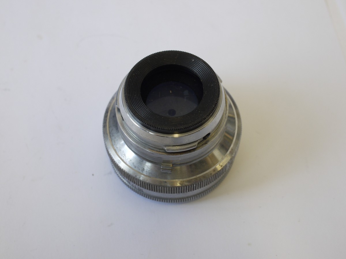 mwclassiccameras-20230609-219 Nikon 5cm f2 Nikkor-H.C all chrome lens for Nikon S rangefinder cameras