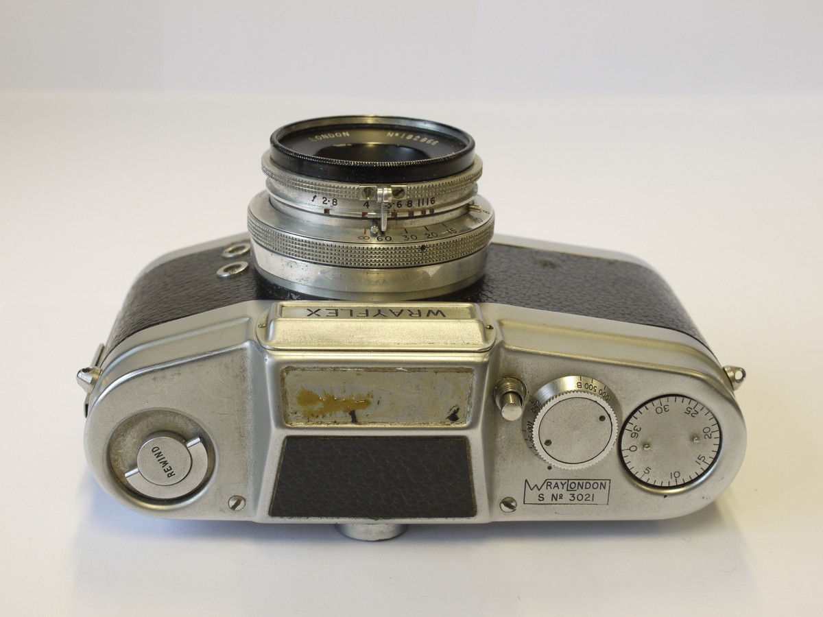 mwclassiccameras-20230609-35 Wrayflex Ia SLR (No.3021) + 50mm f2.8 Unilux screw mount interchangeable lens