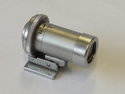 Nikon Nippon Kogaku 13.5cm Optical shoe finder, all chrome + Nikon leather case
