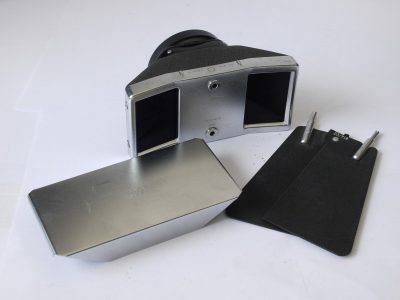 Zeiss Ikon Stereo Beam Splitter (814)with adapter for use with 49mm filter thread (Contarex) lenses. With beam splitter (814/02 & front cap