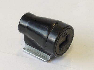 Russian/Soviet Rostov Romz 8.5cm Optical accessory shoe finder, black & chrome