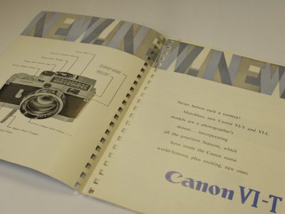 The Matchless New Canon VI-T & VI-l booklet c 1958. 12 pages in English
