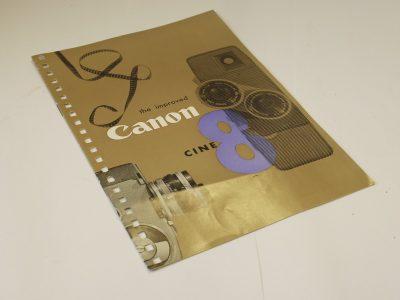 The Improved Canon Cine 8 leaflet c1958. 12 pages in English