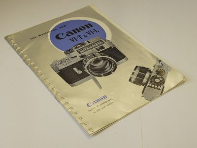 The Matchless New Canon VI-T & VI-l booklet c 1958. 12 pages in English