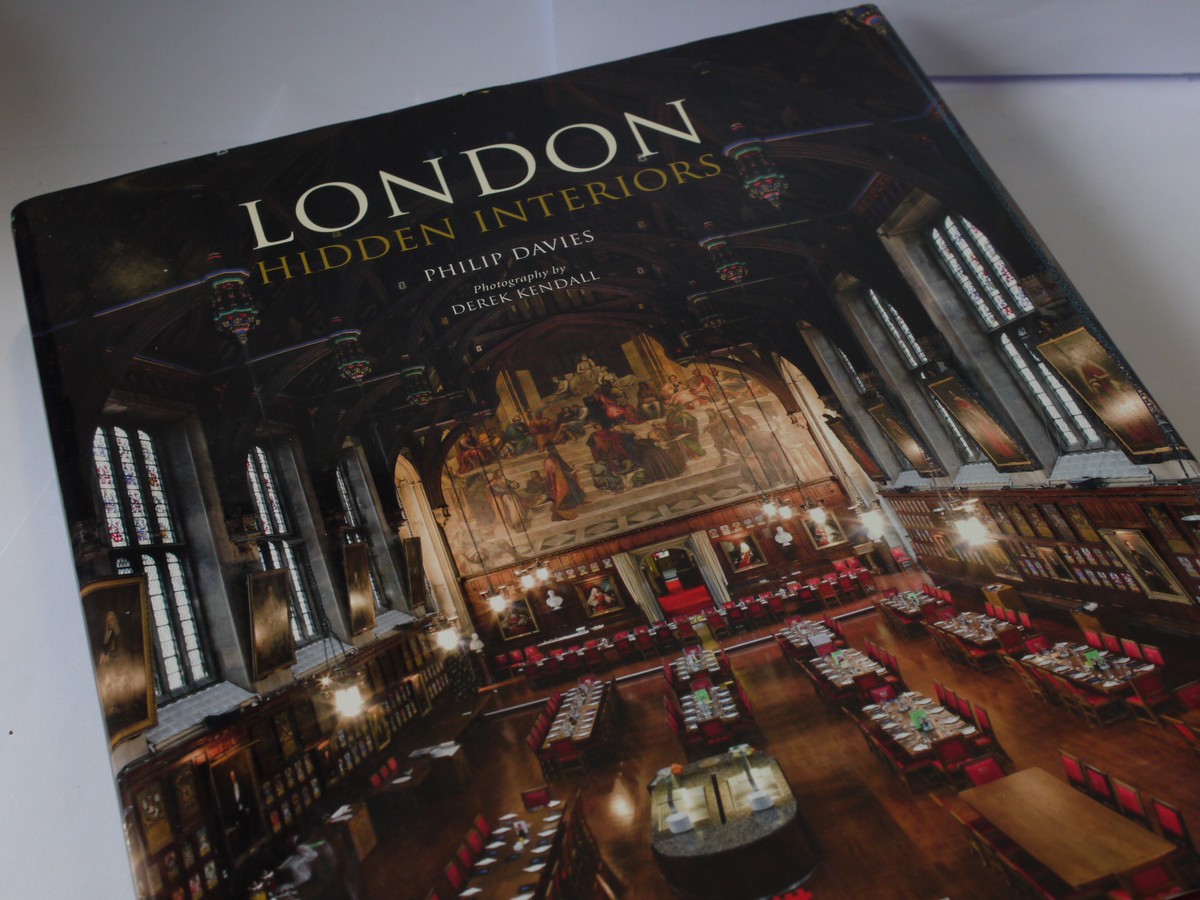mwclassiccameras-20230804-211 London Hidden Interiors, book by Philip Davies c2012. Large Hardbound, with dust copver. 448 pages in English