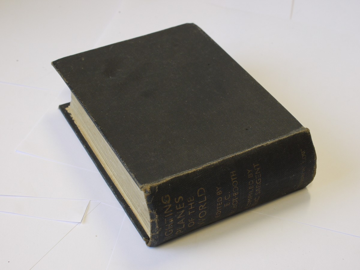 mwclassiccameras-20230811-112 Fighting Planes of the World, Small Vintage book Edited by E C Talbot-Booth, Compiled by Eric Sargent, 3rd Edition c1940's. Published by Sampson Low. 624 pages in English