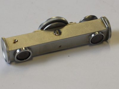 Leitz short base shoe rangefinder, chrome (FOKOS), scale in feet. Vertical use