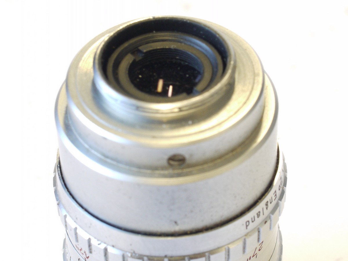 mwclassiccameras-20230915-137 Taylor Hobson 1.5 inch f1.9 Serital coated chrome lens in 8mm cine "D" mount