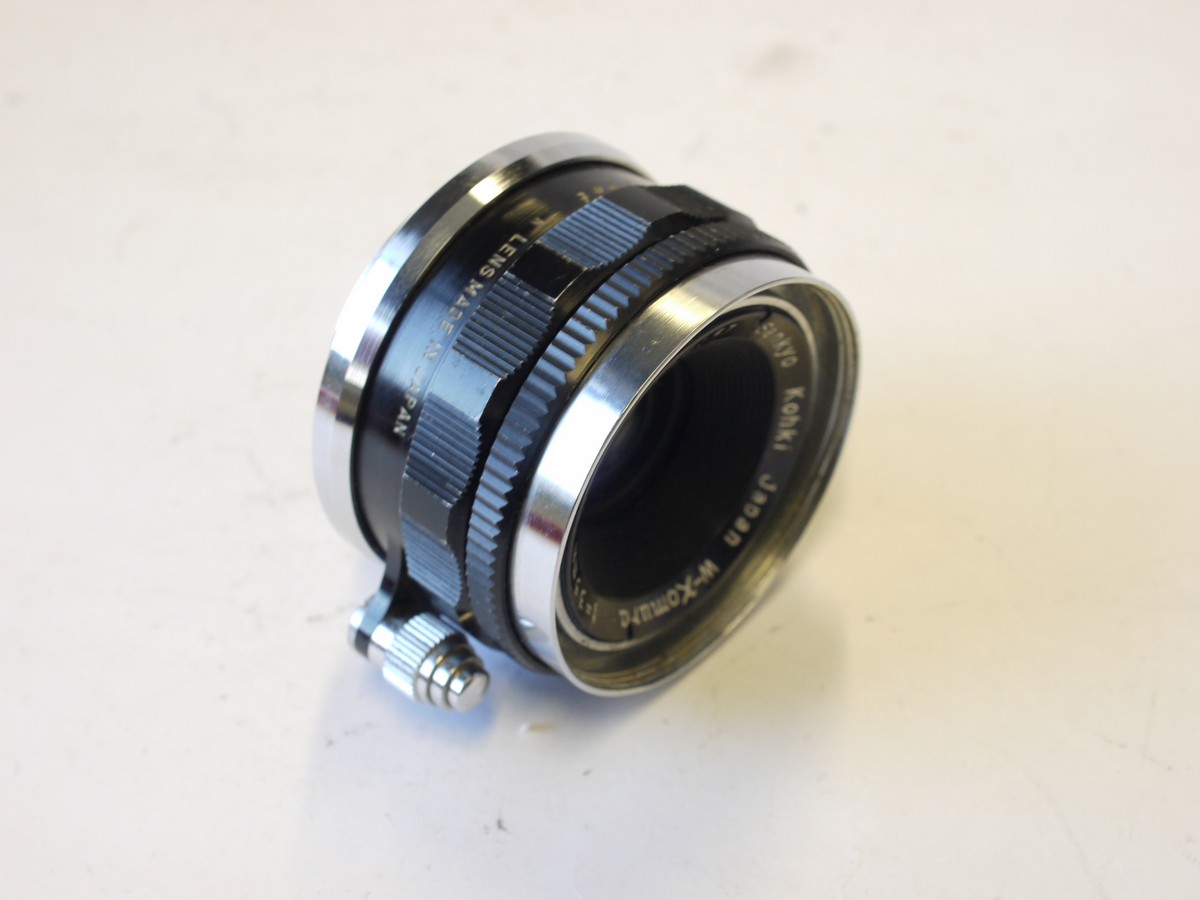 mwclassiccameras-20230915-213 Sankyo Kohki 35mm f2.8 W-Komura coated black L39 Rangefinder coupled screw mount lens