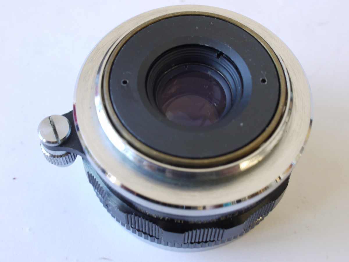 mwclassiccameras-20230915-216 Sankyo Kohki 35mm f2.8 W-Komura coated black L39 Rangefinder coupled screw mount lens