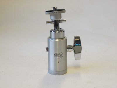 Leitz chrome Ball & Socket tripod head D (Medium size), with small tripod mount