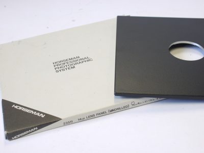 Horseman 14cm Lens Panel (Undrilled) + makers box (Cat. No.23511)
