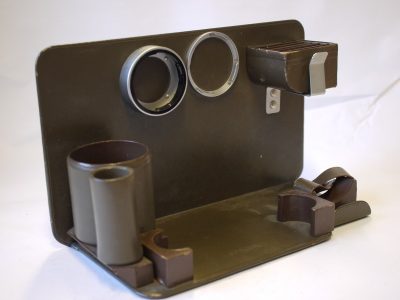 One-piece insert, Green coloured, for Leica M camera, 5 lenses, 5 filters & spectacle finder. 250 x 140 x 150mm