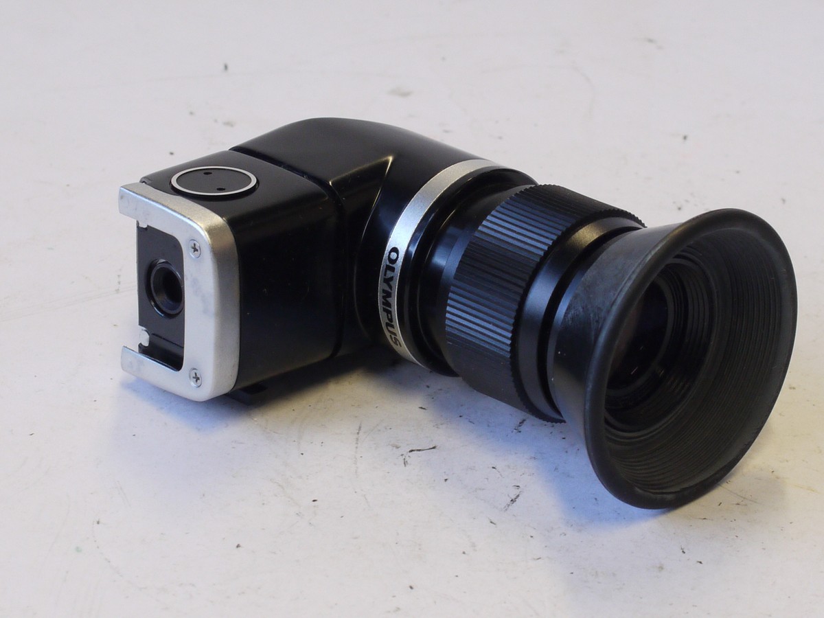 mwclassiccameras-20231013-276 Olympus Varimagni Finder right-angle eyepiece magnifying finder, 1.2X & 2.5X for OM cameras + Olympus case, instructions & box