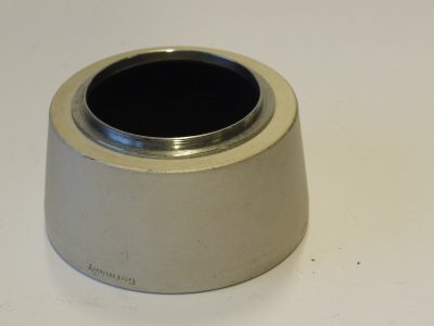 Zeiss Ikon S35.5mm screw-in white metal lens hood (1128), for standard lens