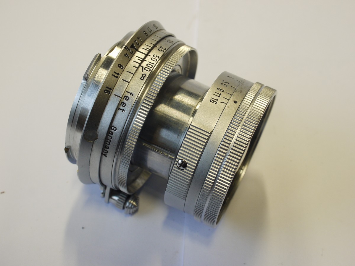 mwclassiccameras-20231103-91 Leitz Wetzlar 5cm f2 Summicron-M chrome collapsible lens (No.1254648) + Leitz front cap