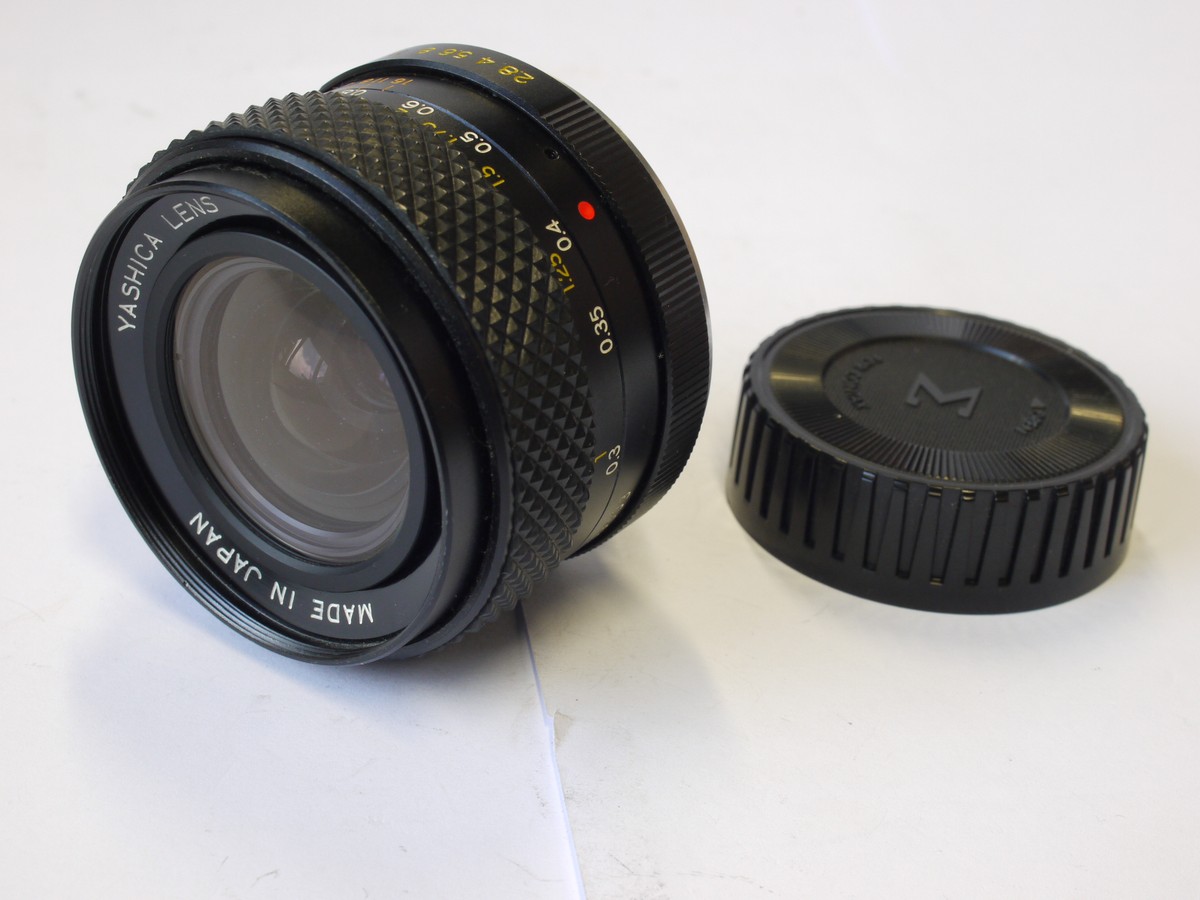 mwclassiccameras-20231110-115 Yashica 28mm f2.8 DSB manual focus manual focus Contax/Yashica mount lens + rear cap