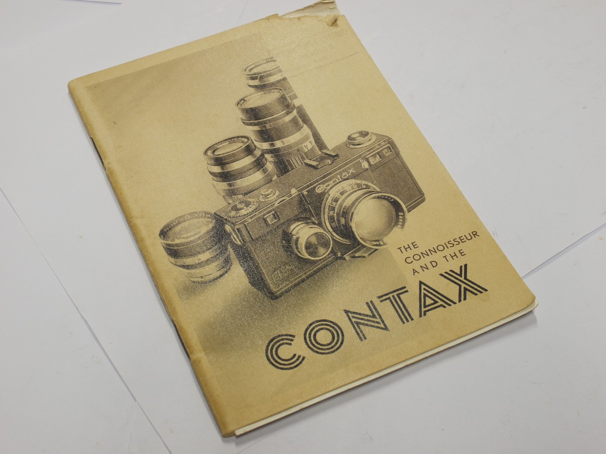 mwclassiccameras-20231110-513 Zeiss Ikon "The Connoisseur and the Contax" booklet c1935. 64 pages in English. UNCOMMON