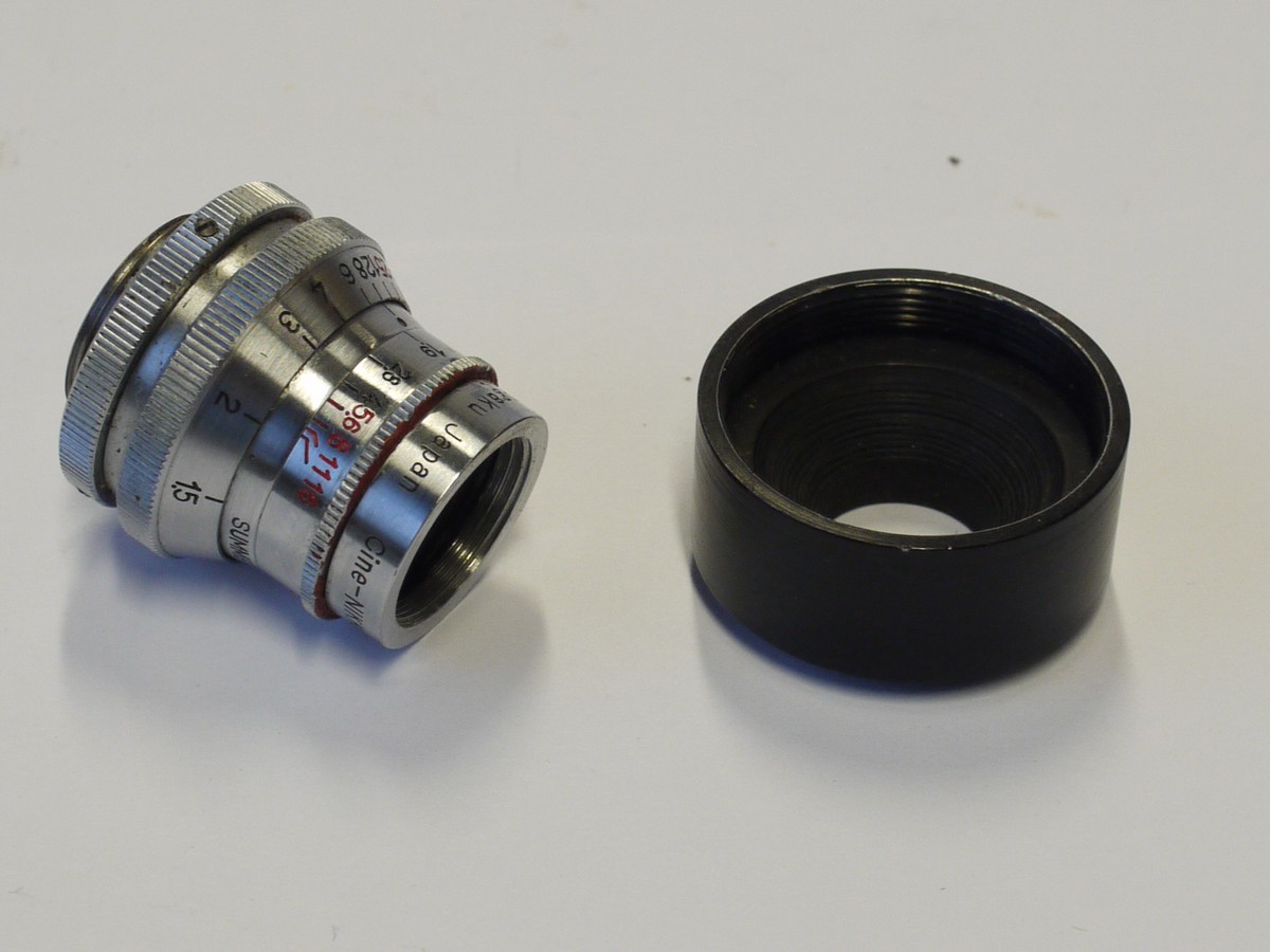 mwclassiccameras-20231117-198 Nippon Kogaku 13mm f1.9 Cine-Nikkor-C chrome D moun t (Standard 8) lens. RARE