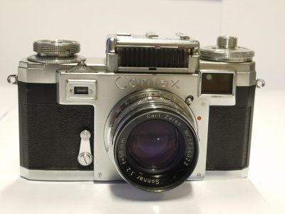 Zeiss Ikon Contax IIIa coloured dial (No.Y56575) + Carl Zeiss 50mm f2 Sonnar coated lens (No.1734023)