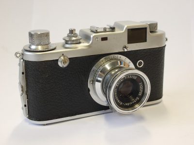 Sonne C4 Leica Copy (Gatto Cav Antonio), Early Version (No.804C), "Germany Patent" + Schneider 50mm f3.5 Xenar coated collapsible L39 RF coupled lens. UNCOMMON. Total producton 600-700