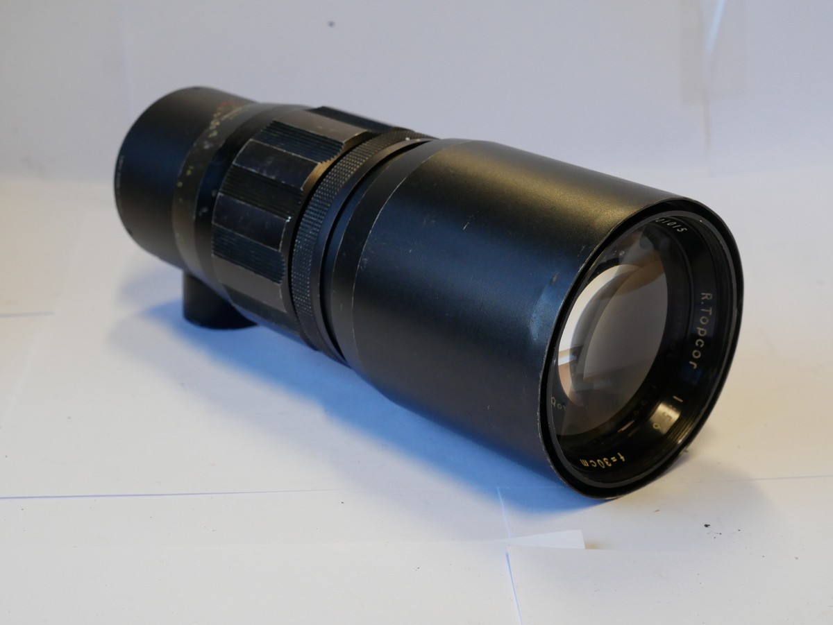 mwclassiccameras-20231201-75 Topcon 30cm f5.6 R Topcor BLACK lens for RE Super/Super DM/Exakta SLRs. UNCOMMON