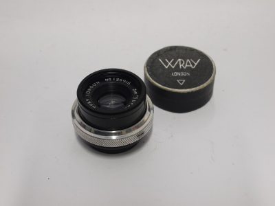 Wray London 2 inch f4.5 Supar enlarging lens, small screw mount + Wray front cap