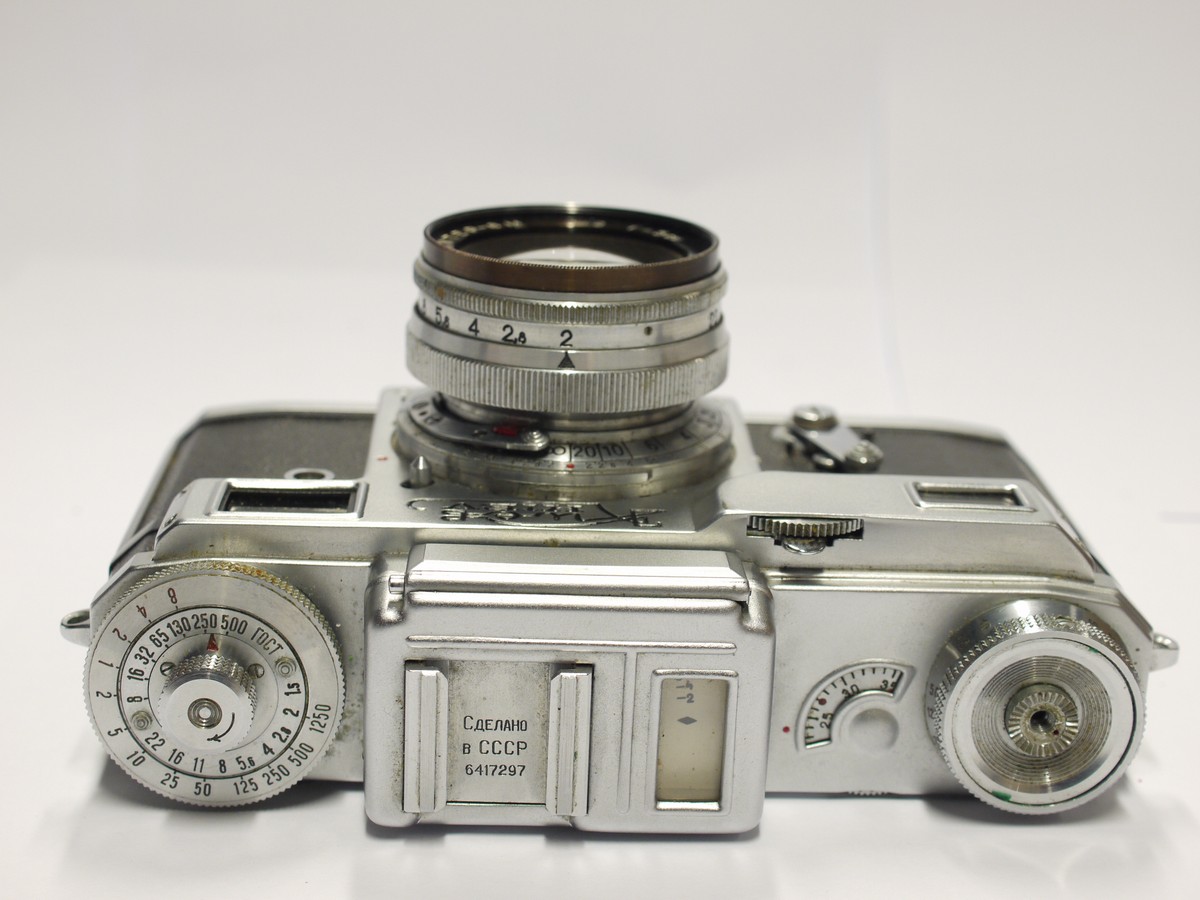 mwclassiccameras-20240126-548 Kiev 4 35mm coupled rangefinder selenium metered camera + 5cm f2 Jupiter-8M lens