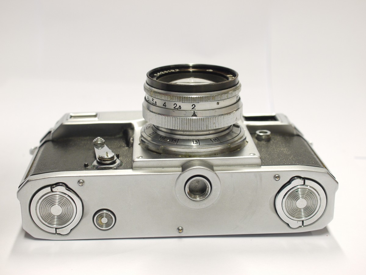 mwclassiccameras-20240126-549 Kiev 4 35mm coupled rangefinder selenium metered camera + 5cm f2 Jupiter-8M lens