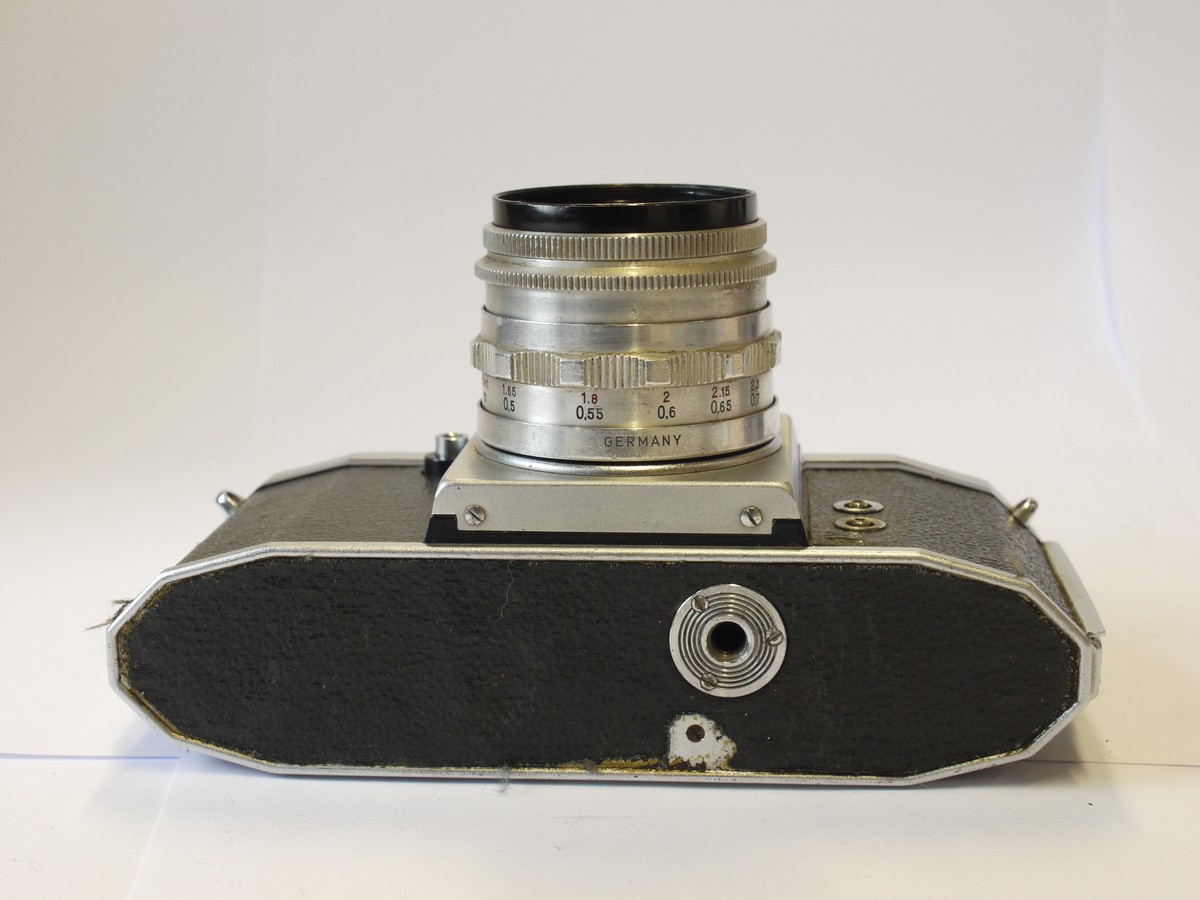 Praktica FX2 35mm SLR with waist-level finder + C.Z. Jena 50mm f2