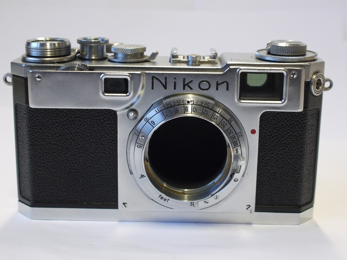 mwclassiccameras-20240209-281 Nikon S2 lever-wind 35mm coupled rangefinder camera body (No.6175651)