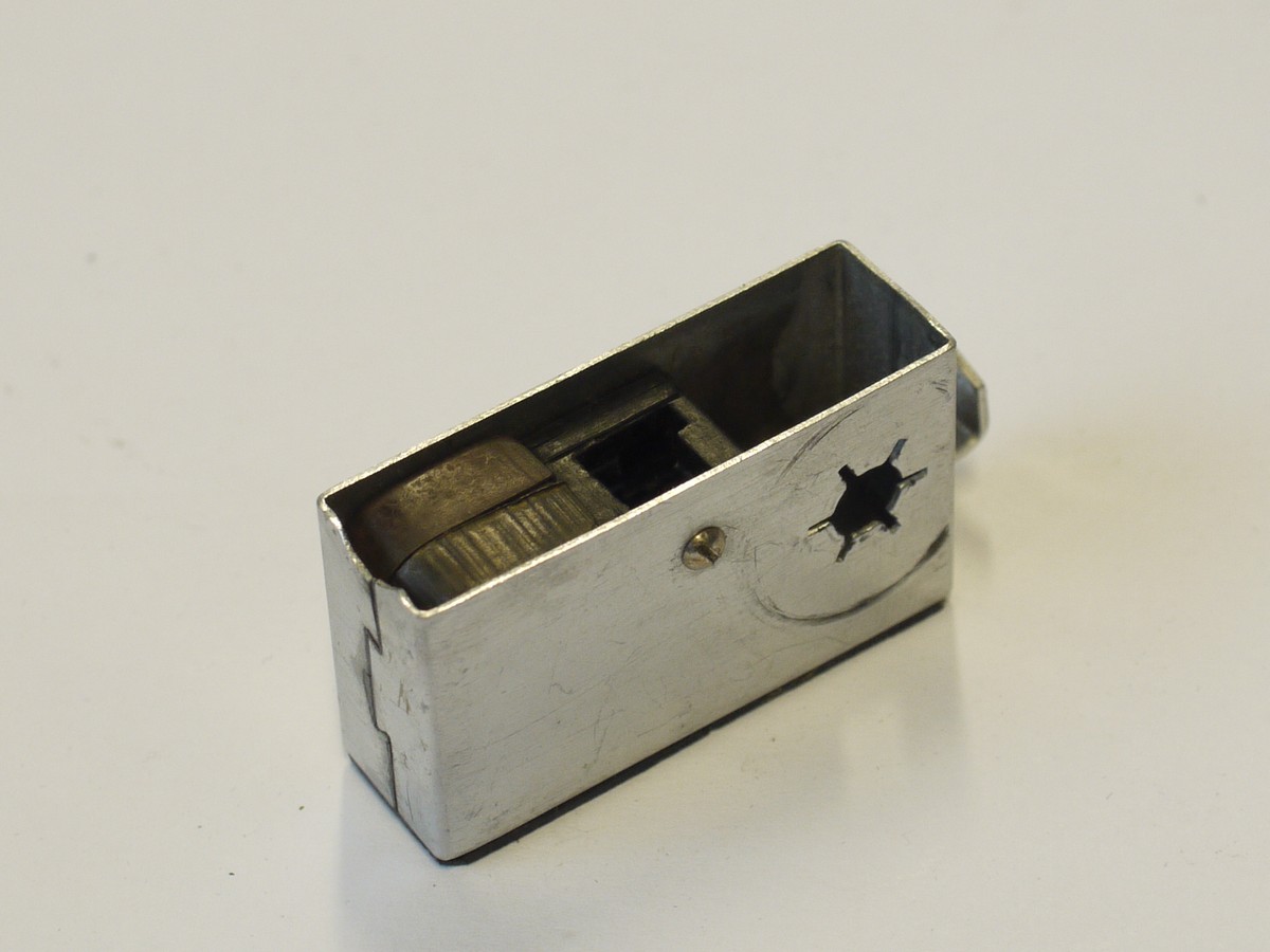 mwclassiccameras-20240209-57 Suzuki Kogaku Camera-Lite Submiiature camera (6x6 on 8mm rollfilm)/ Combined Zippo Lighter. NON-WORKING