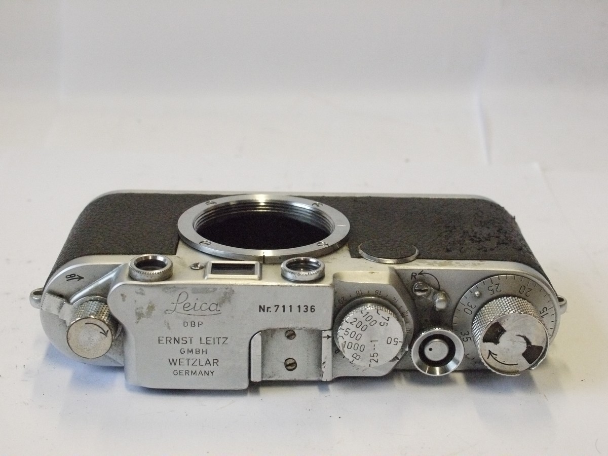 mwclassiccameras-20240223-127 Leica IIf chrome black dial body (No.711136). NEEDS REPAIR OR SUITABLE FORSPARE PARTS