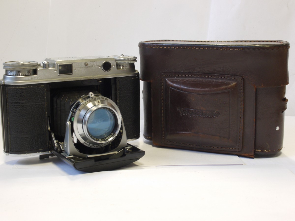 mwclassiccameras-20240229-312 Voigtlander Vito III 35mm folding coupled rangefinder camera with 50mm f2 Ultron coated lens in Synchro Compur shutter + VL ER case