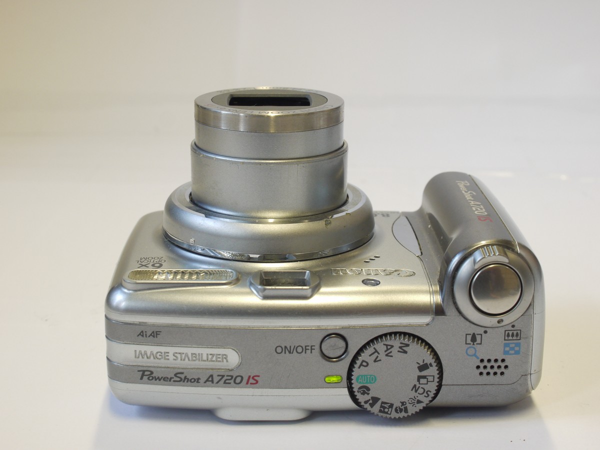 Canon Powershot A720 IS 8MP Digital Compact Camera, Silver, with