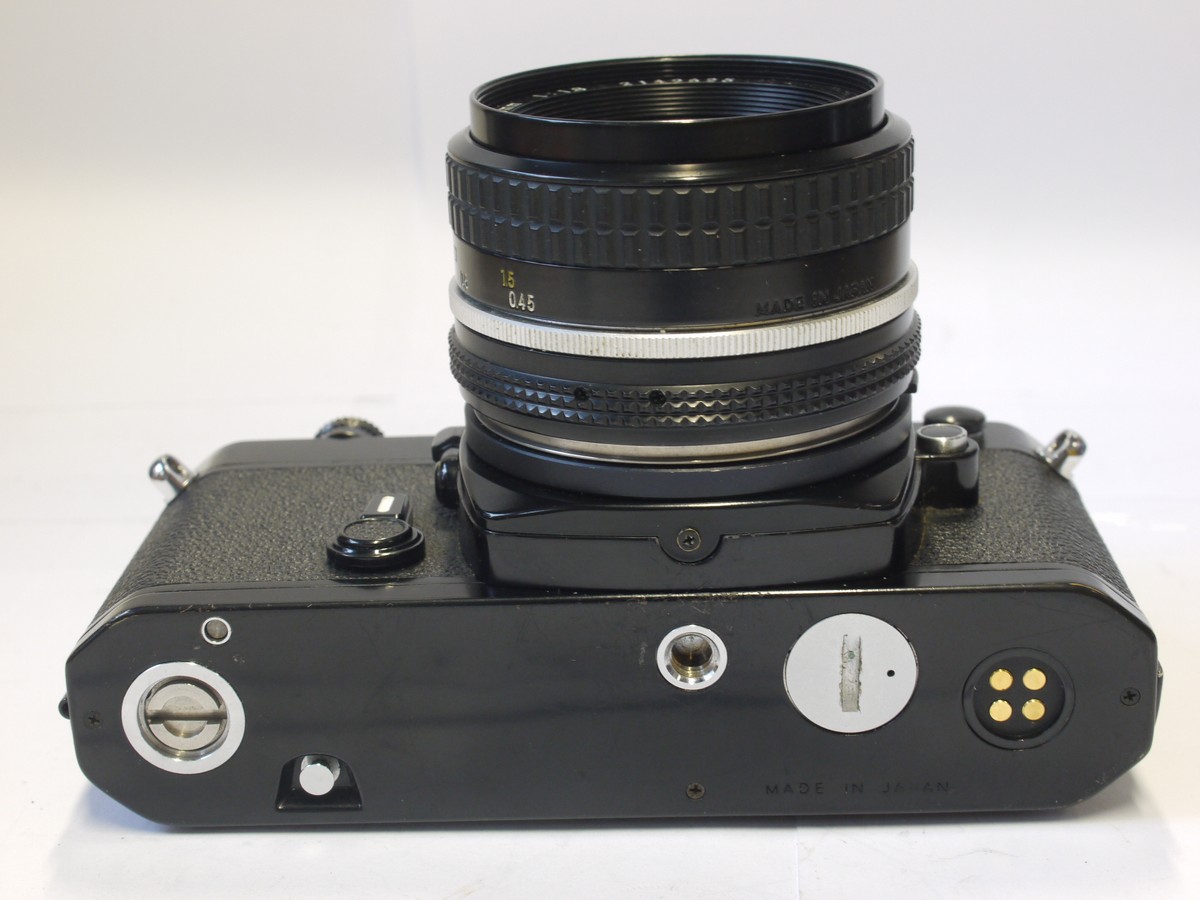 mwclassiccameras-20240322-10 Nikon FM black 35mm SLR + Nikon 50mm f1.8 Nikkor manual focus AI mount lens
