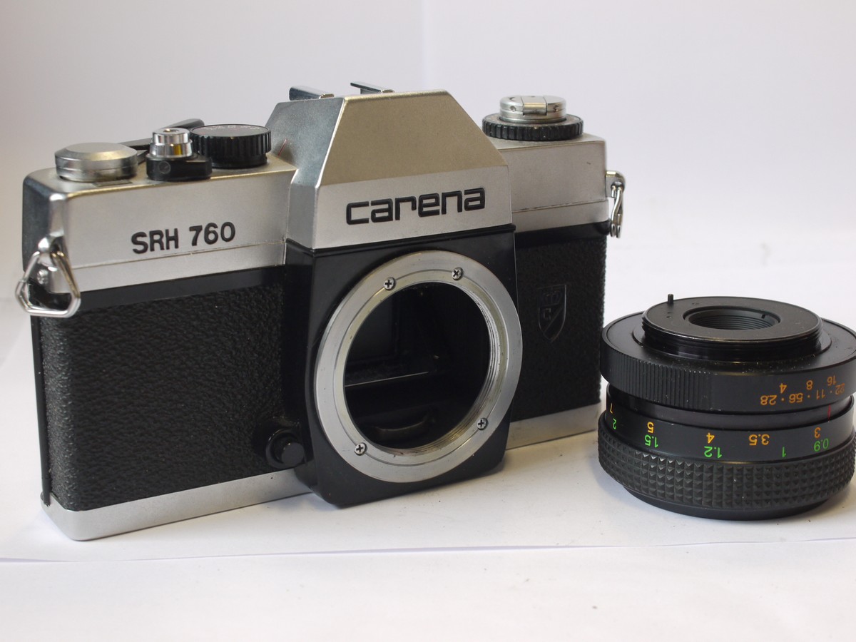 mwclassiccameras-20240329-256 Carena SRH 760 35mm SLR, chrome + 55mm f2.8 Carenar M42 screw mount lens