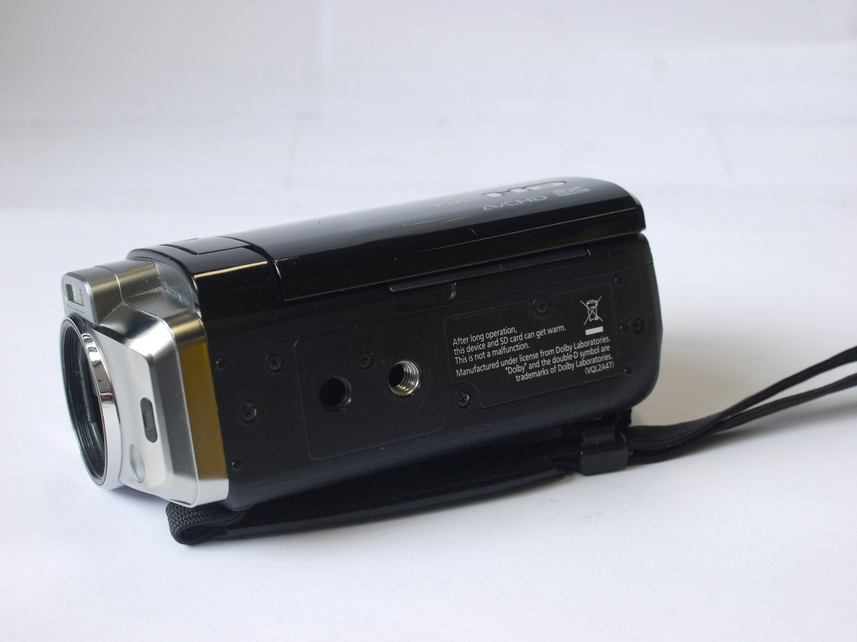 mwclassiccameras-20240329-35 Panasonic HDC-SD10 Video Camera with 2.95-47.2mm f1.8 16X Optical Zoom lens + Canon Wide Attachent WA-30.5 with cap. Camera has no Battery & no Charger