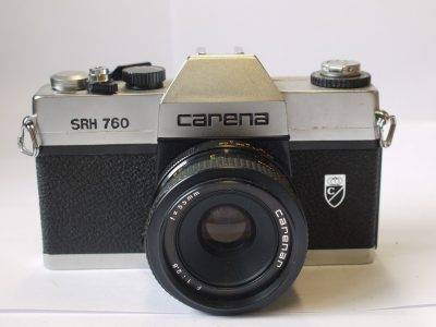 Carena SRH 760 35mm SLR, chrome + 55mm f2.8 Carenar M42 screw mount lens